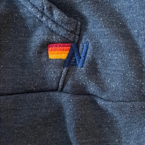 Aviator Nation 5 Stripe Navy Hoodie- M - Picture 8 of 11